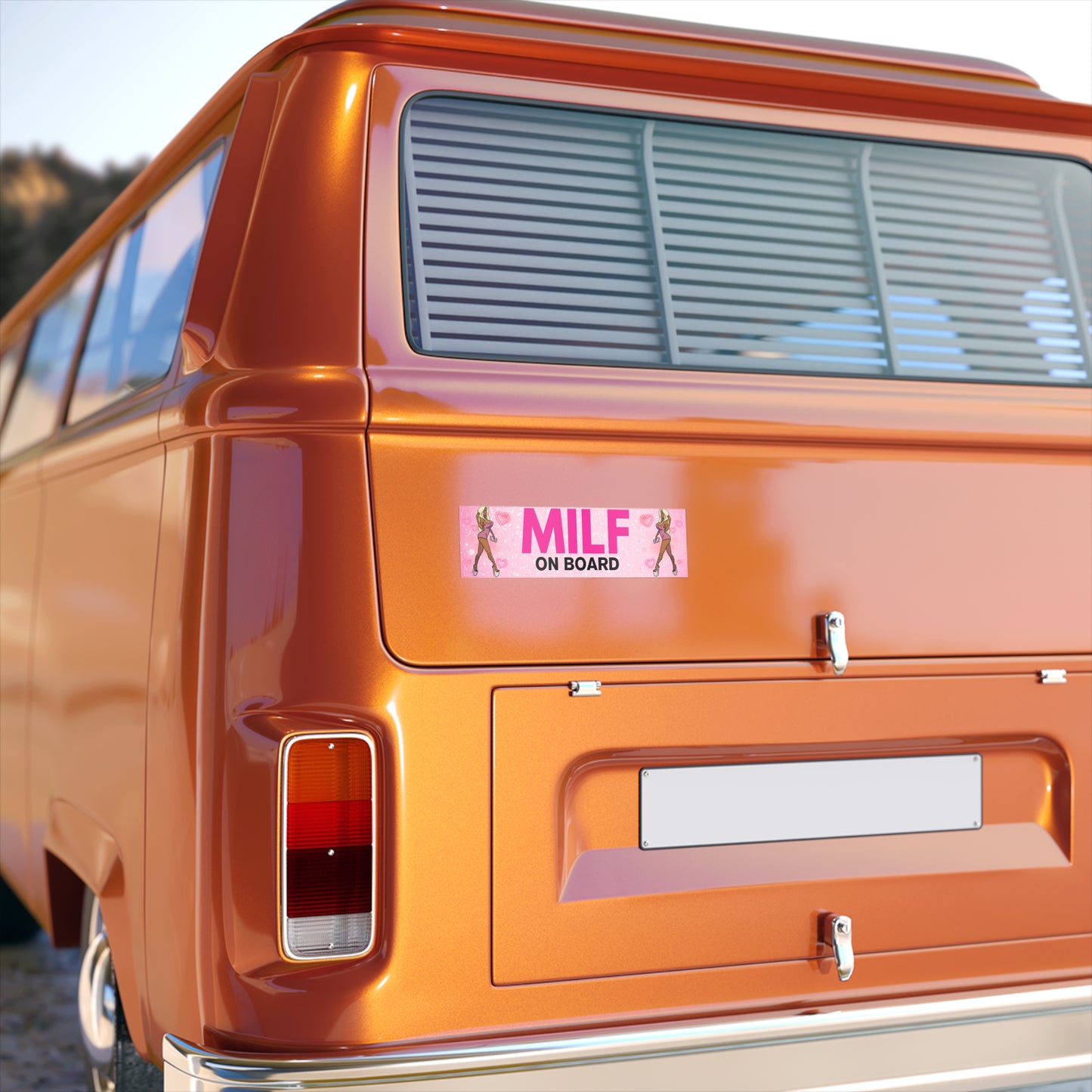 MILF ON BOARD BUMPER STICKER