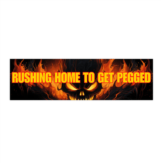 RUSHING HOME BUMPER STICKER