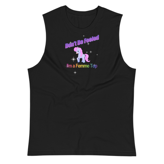 WORD ART FEMME TOP MUSCLE TANK